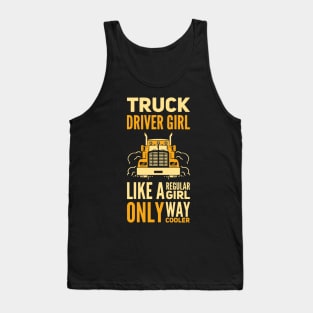 Truck Driver Girl Trucker Girls Vintage Tank Top